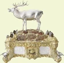 Atholl Inkstand, 1844-5, by Kitching & Abud for Charles Rawlings and William Summers. The Royal Collection.